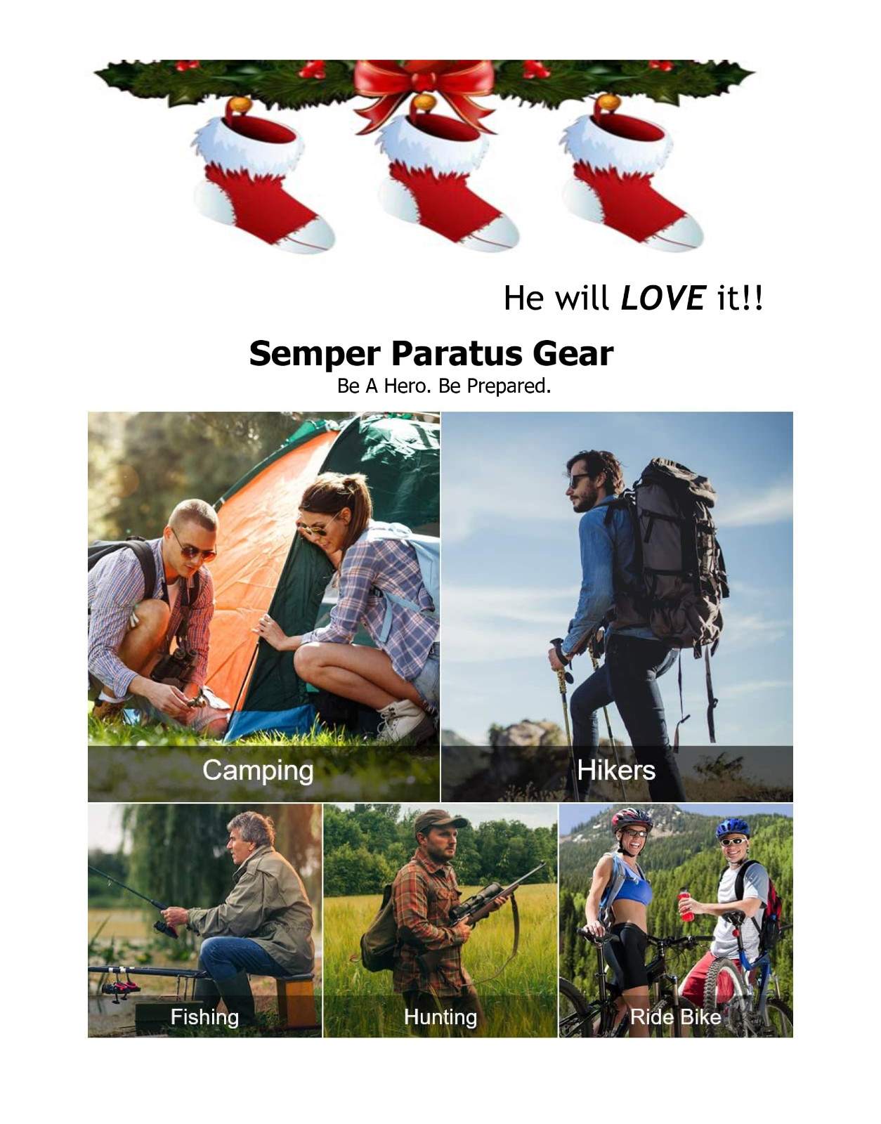 Semper Paratus Gear Gifts for Men 18 In 1 Camping Survival Kit – He will LOVE it