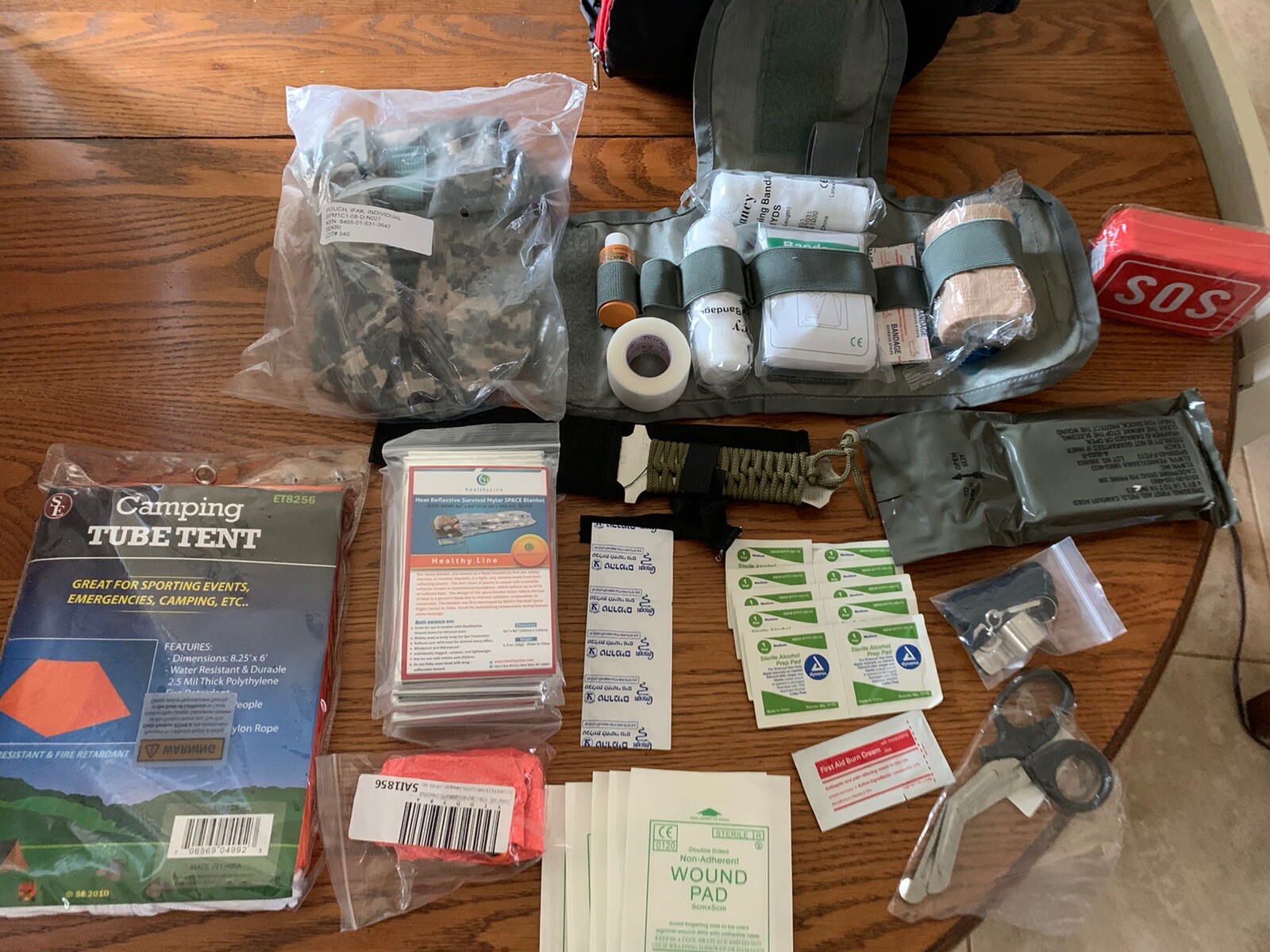 Bug Out Bag IFAK w/Insert Survival Kit Medical Bag