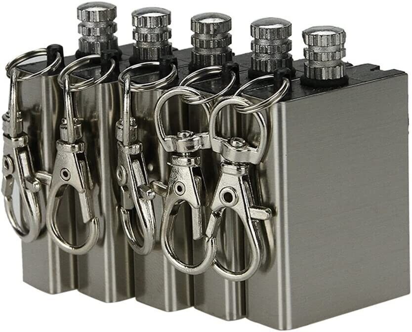 5 pcs Emergency Survival Camping Fluid Lighter Portable Waterproof ETOPSTECH