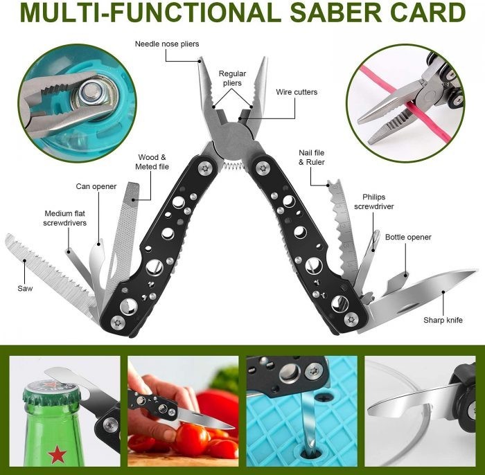 Tactical Emergency Equipment Survival Kit Outdoor Sport Hiking Camping SOS Tool