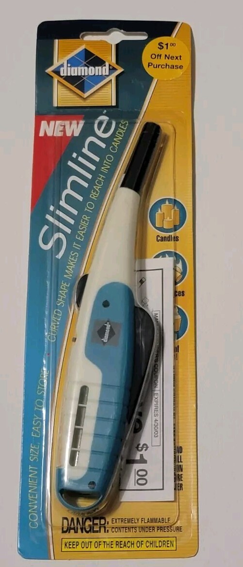 Diamond Slimline Butane Lighter grill candle Not Refillable 55010