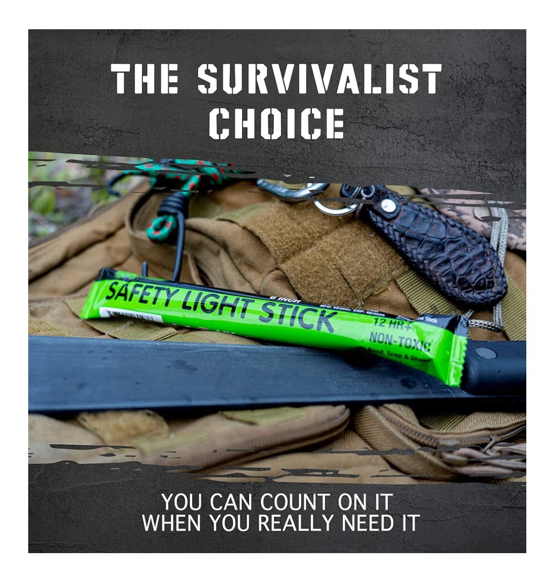 Emergency Glow Sticks 12 Pack | 12-Hour Light Power Outage Camping Safety