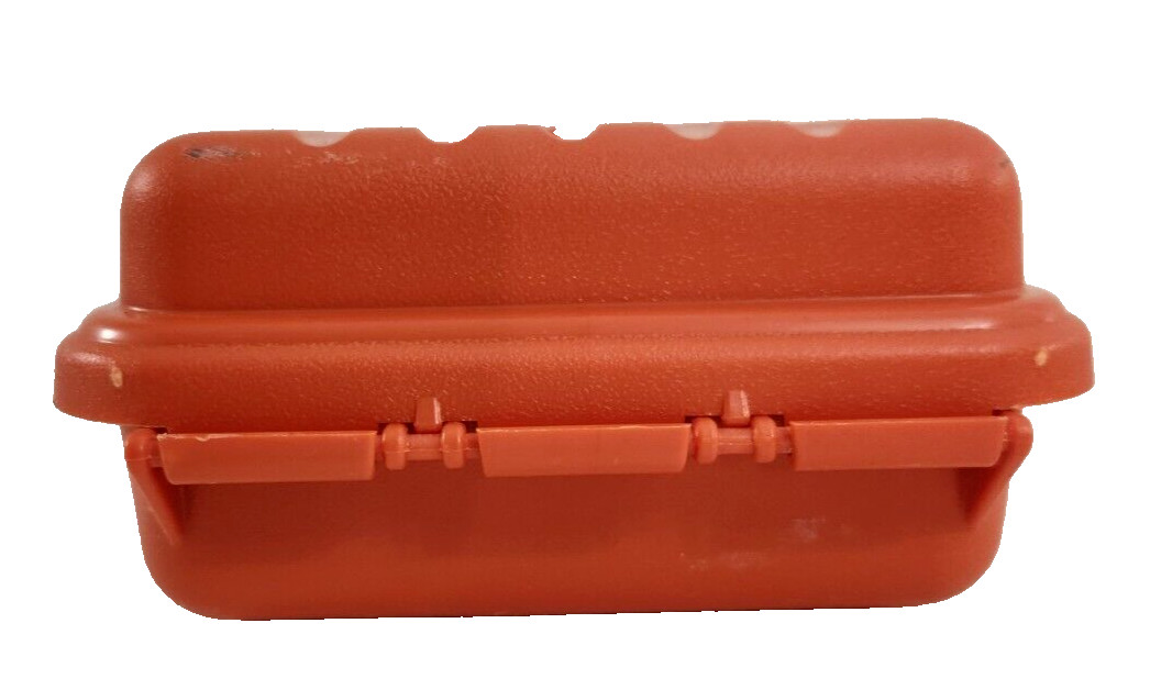 Orange Survivor Dry Box with O-Ring Seal Built in Compass Travel Camping Fishing