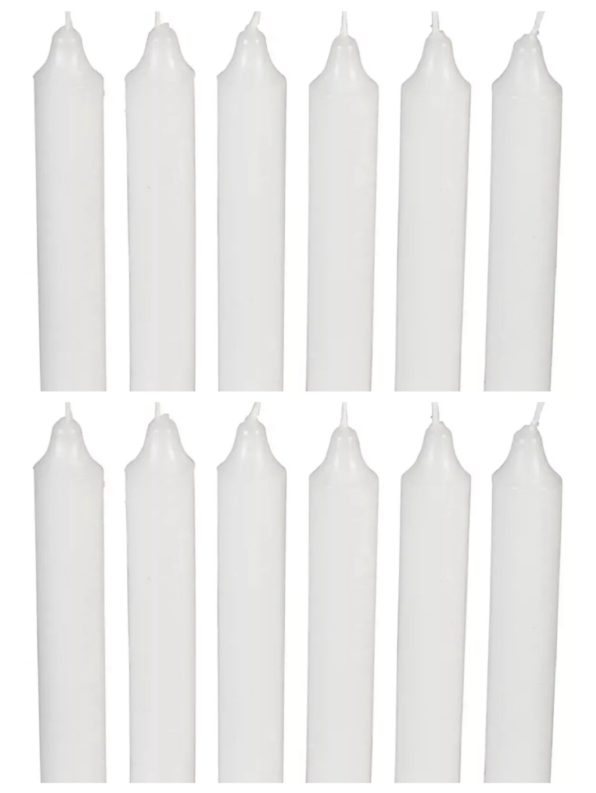 Luminessence 12 Count Emergency Candles Long Lasting Dinner Survival Unscented