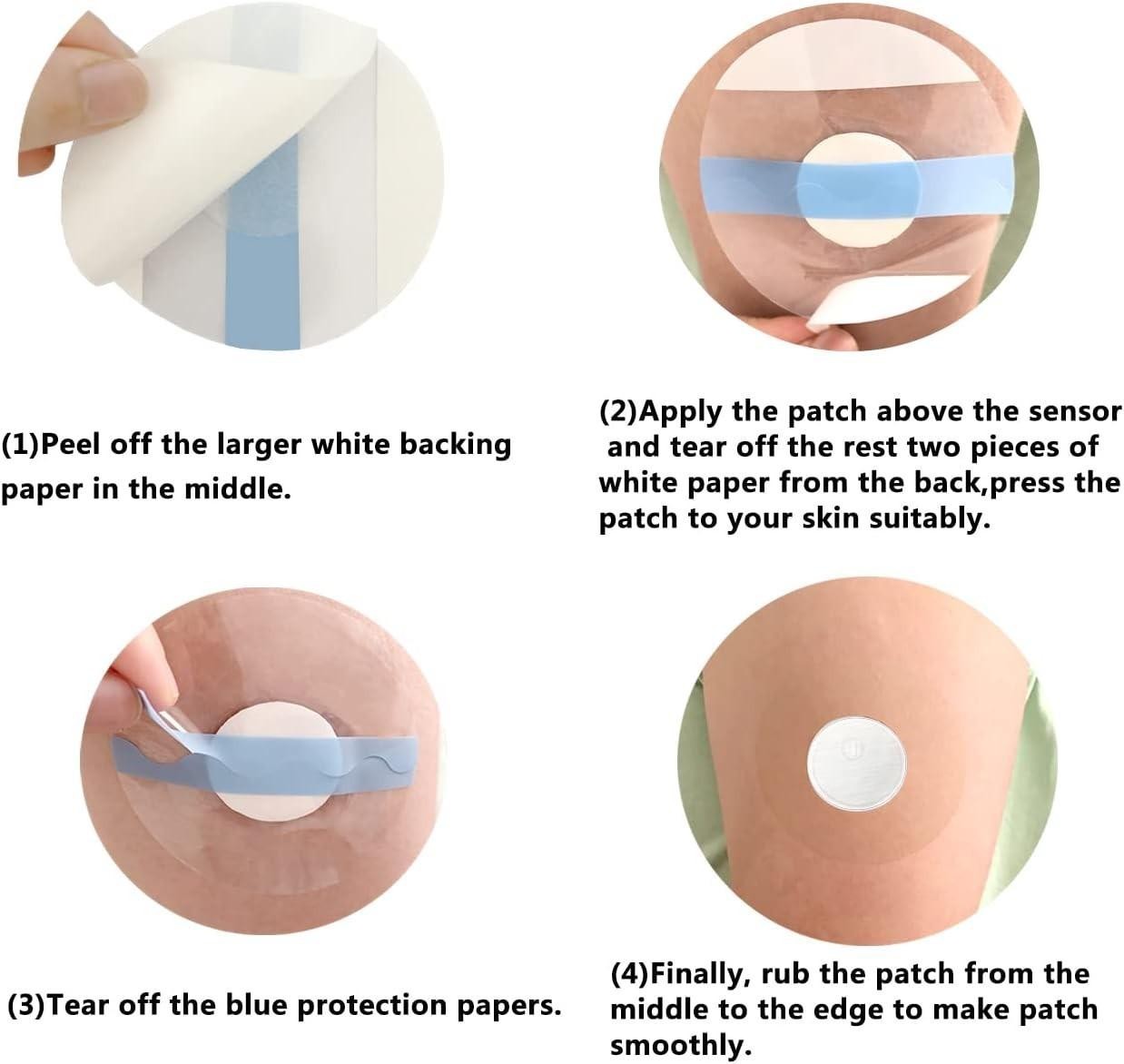 50 Pcs Freestyle Sensor Covers for Libre 3-adhesive Patches-waterproof Cgm Tap