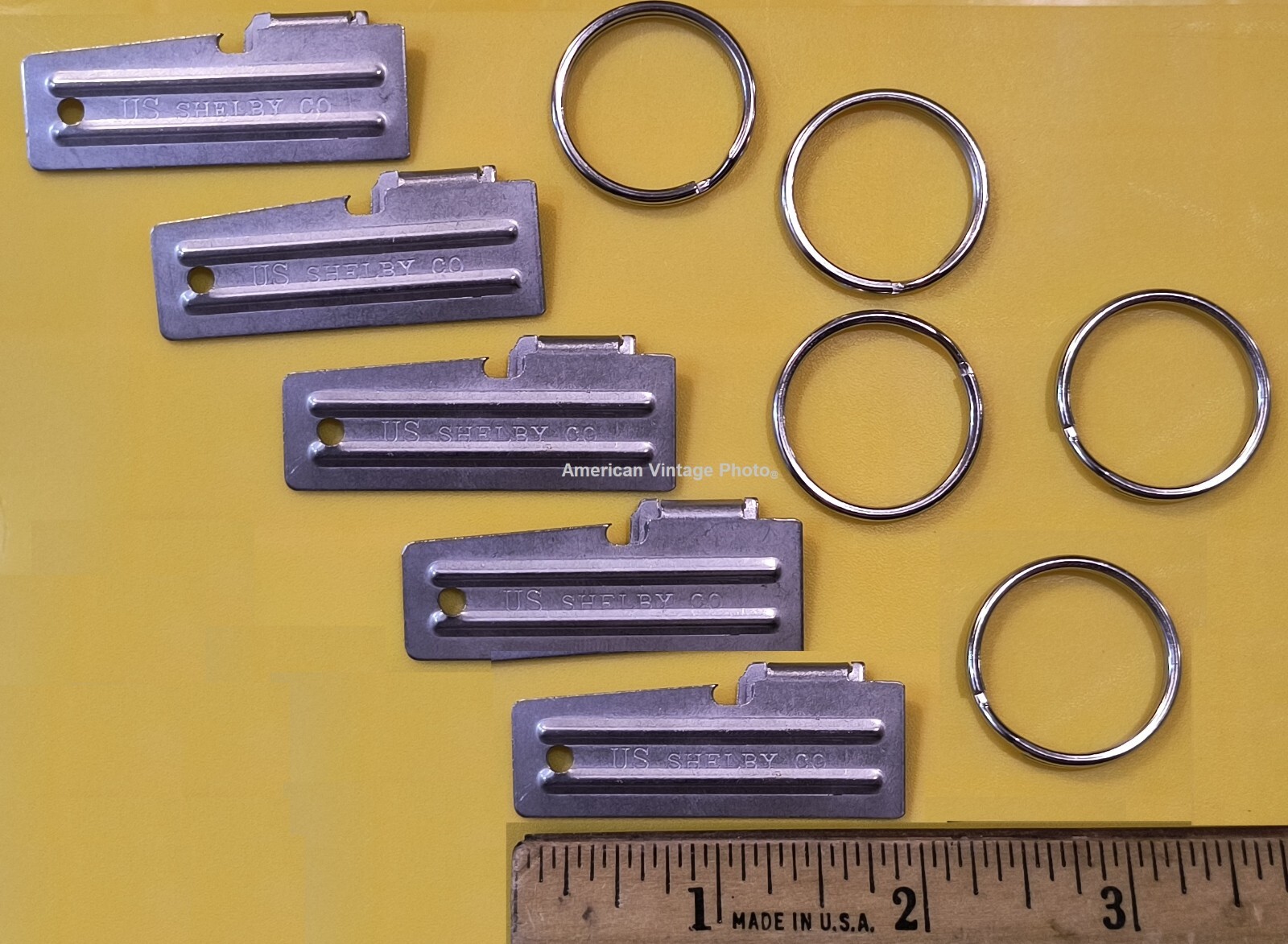 P38 & P51 Can Opener 10 Pack Shelby + Key Rings Mess Camping Survival Military
