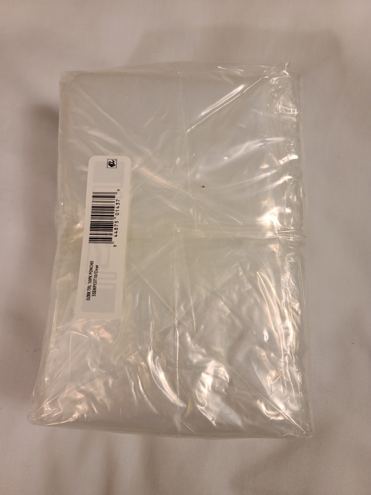 NEW IN SEALED PKG OZARK TRAIL 10-Pack Clear Emergency Ponchos