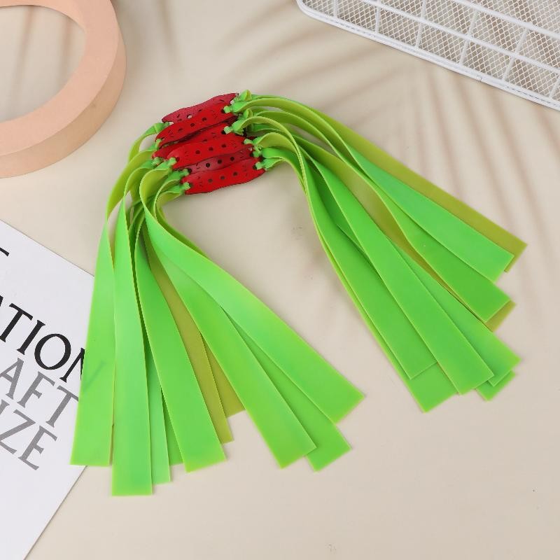 10Pcs Large Slingshot Hunting Powerful Flat Rubber Band 0.8/1mm High Elasticity