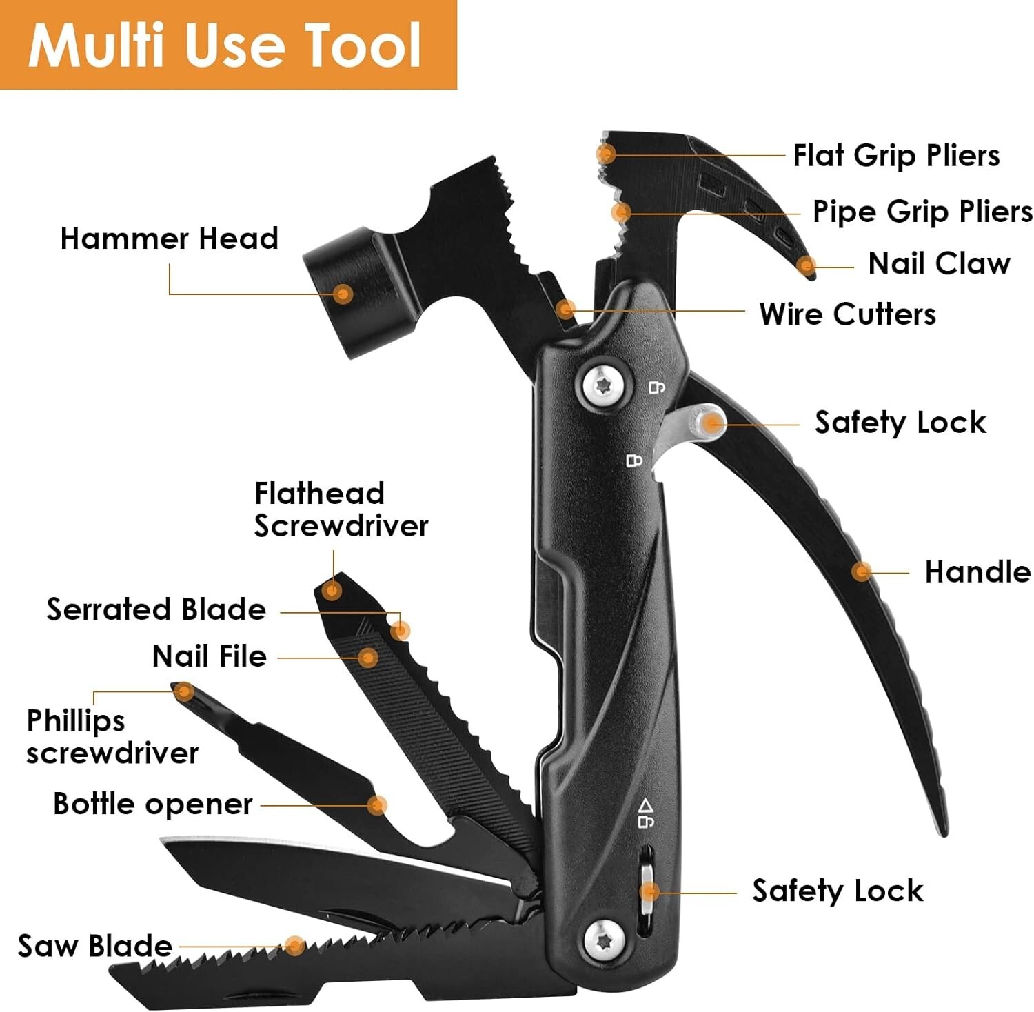18in1 Outdoor Emergency Survival Gear Kit Camping Hiking Survival Gear Tools Kit