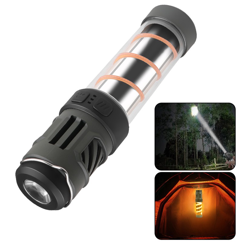 Compact LED Camping Light Flashlight, Tripod & Portable Lamp