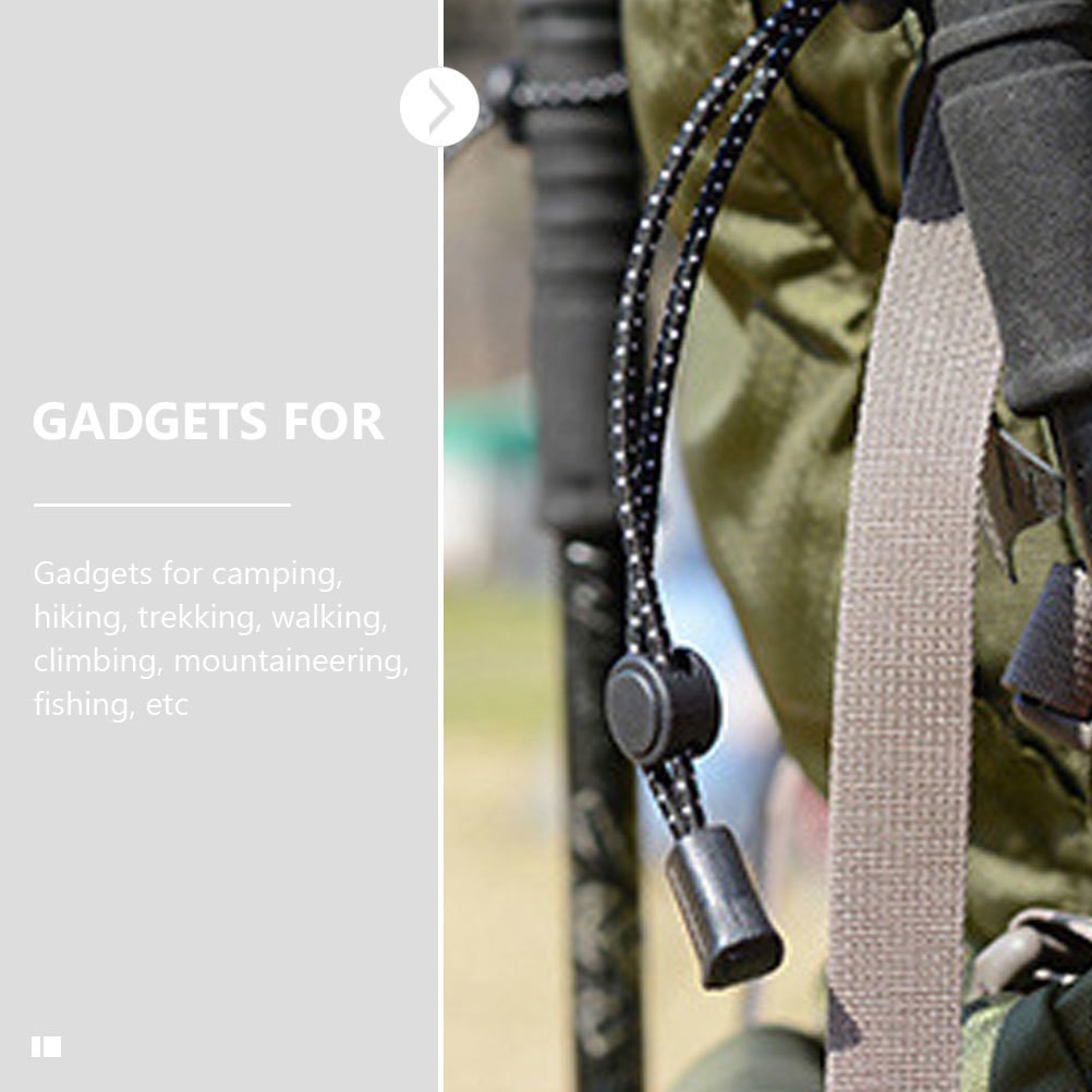 4Pcs Adjustable Trekking Pole Holder Straps Climbing Stick Elastic Rope