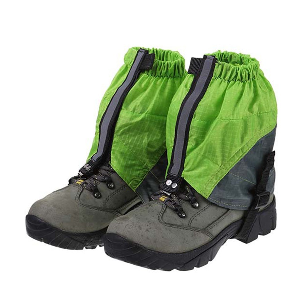 Outdoor Waterproof Leg Gaiters Hiking Foot Covers With Reflective Strips