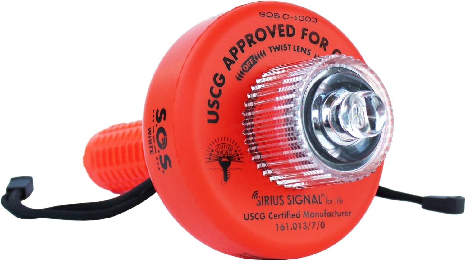 Electronic Distress Flare Flag Waterproof SOS Sea Emergency Signal USCG Approved