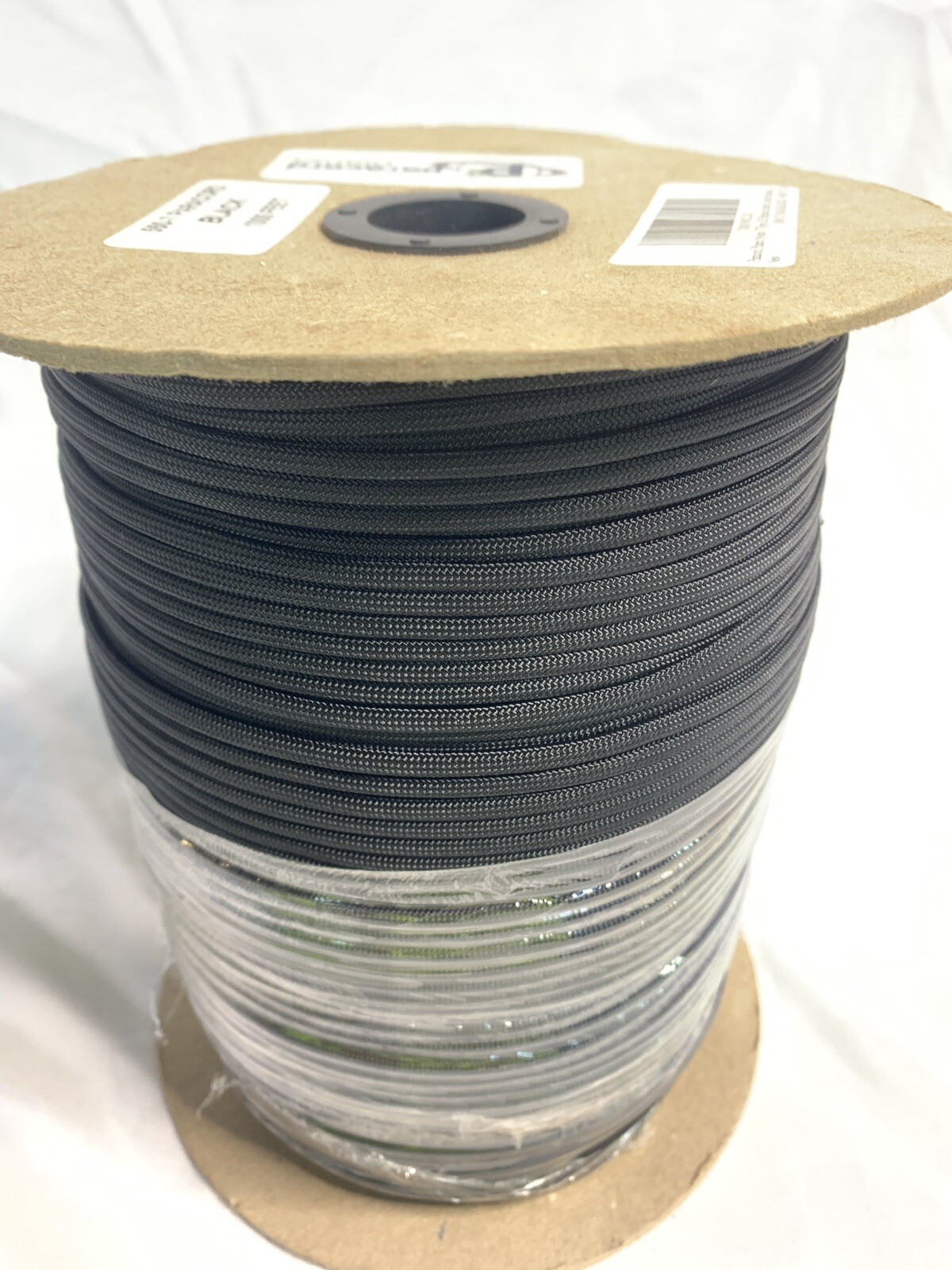 NEW Black 550-7 Paracord 1000 Feet Roll Nylon 7 Type III strand Inner Core
