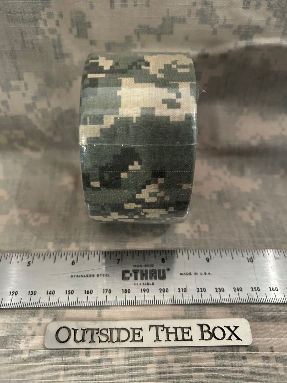 Emergency/Survival: Cloth Tape, Camouflage ACU, 2″ inch x 16′ feet, NO RESIDUE