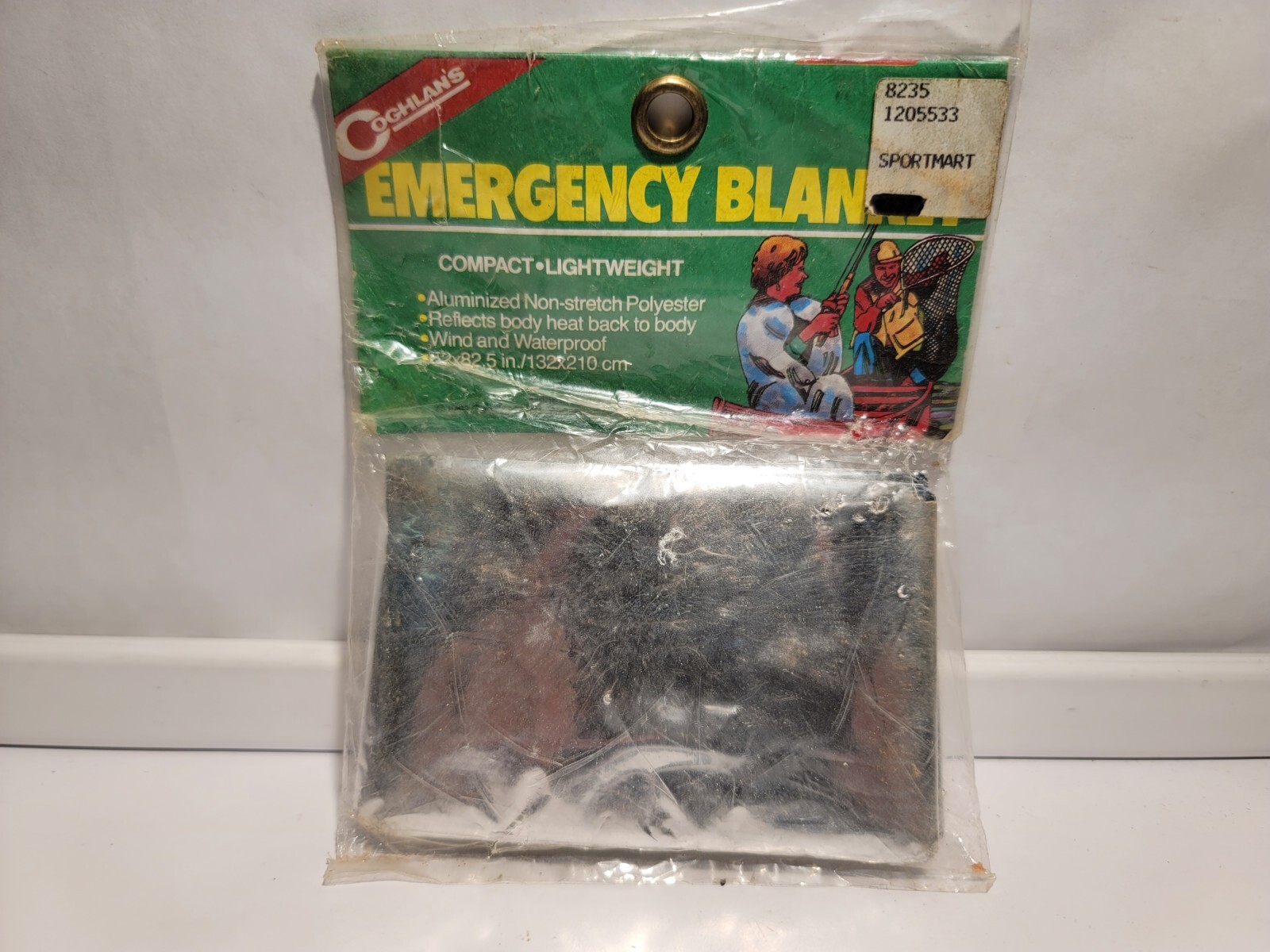 Vintage 1995 Coghlan’s Emergency Blanket NOS 8235 Made In USA Survival