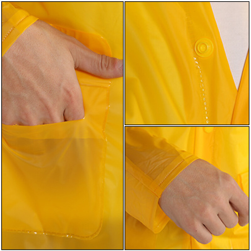 1 Set Rain Ponchos Hooded Protection Suits Outdoor Travel Pants Raincoat Split