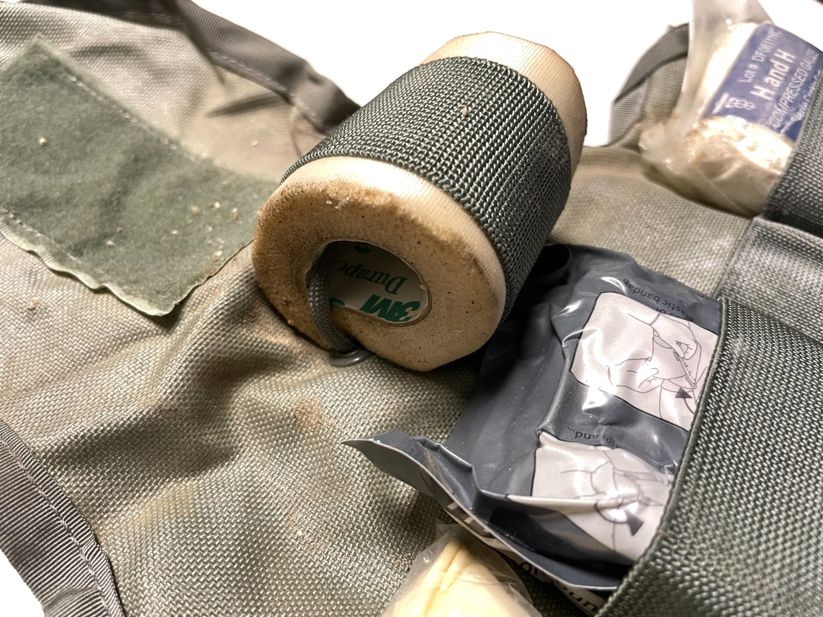 US Army MOLLE IFAK Individual First Aid Kit Pouch ACU UCP w/ Components GC