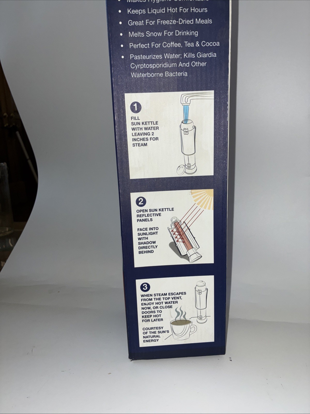 4Patriots Sun Kettle Rocket Solar Thermos Cooker Boil Water Heater 4 Survival