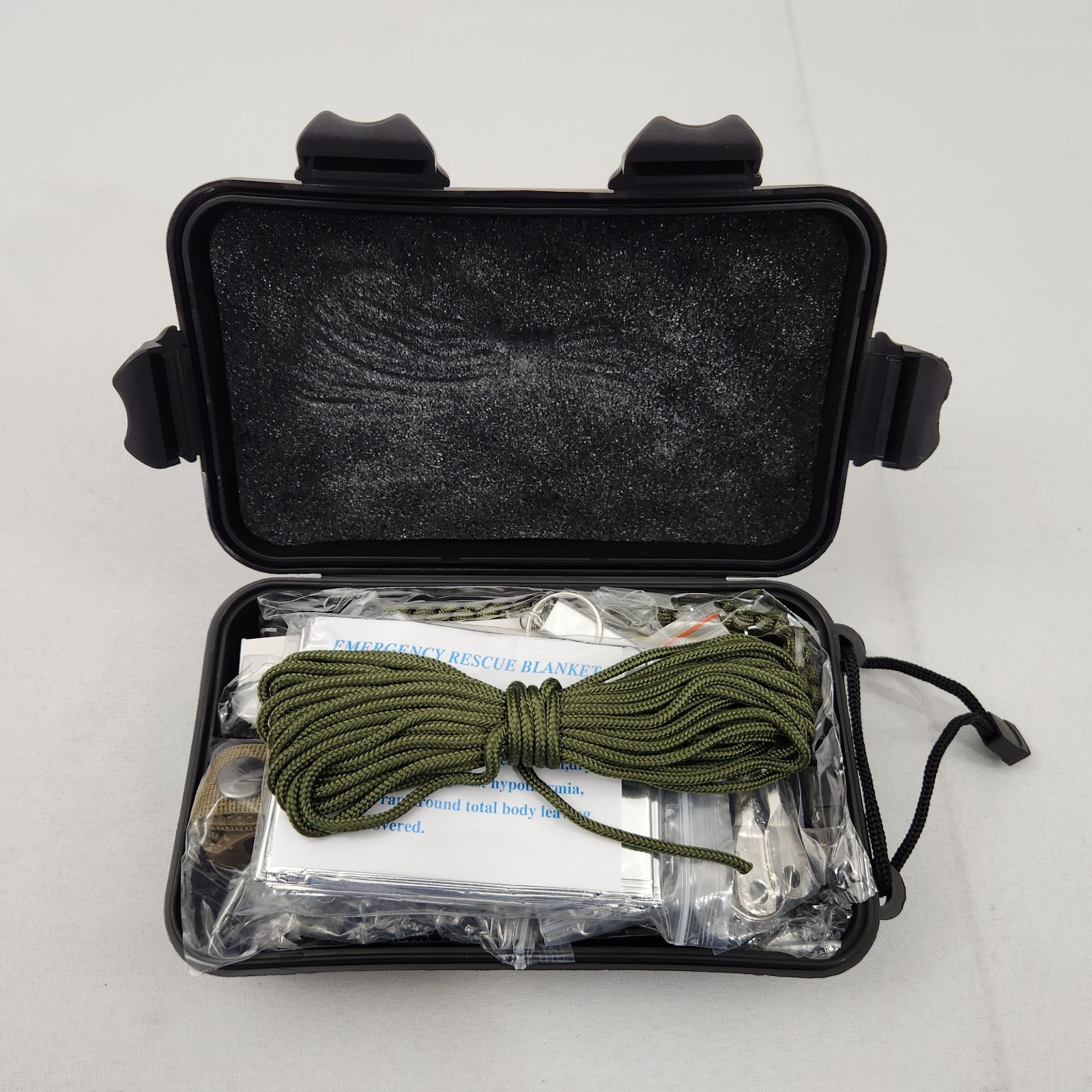 19 in 1 Survival Kit Emergency Gear Camping Fire Set Waterproof Case Box Xkase