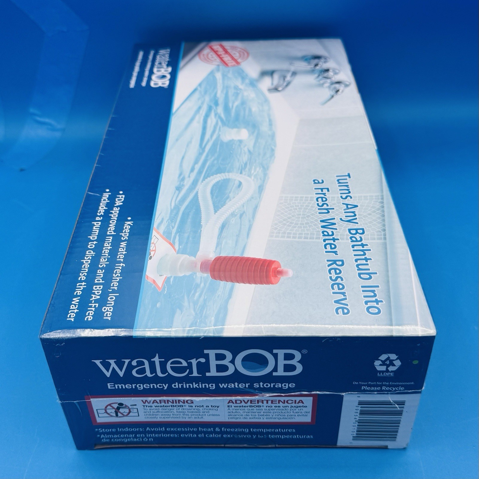 WaterBOB Emergency Drinking Water Storage 100 Gallon BPA-Free Brand New / Sealed
