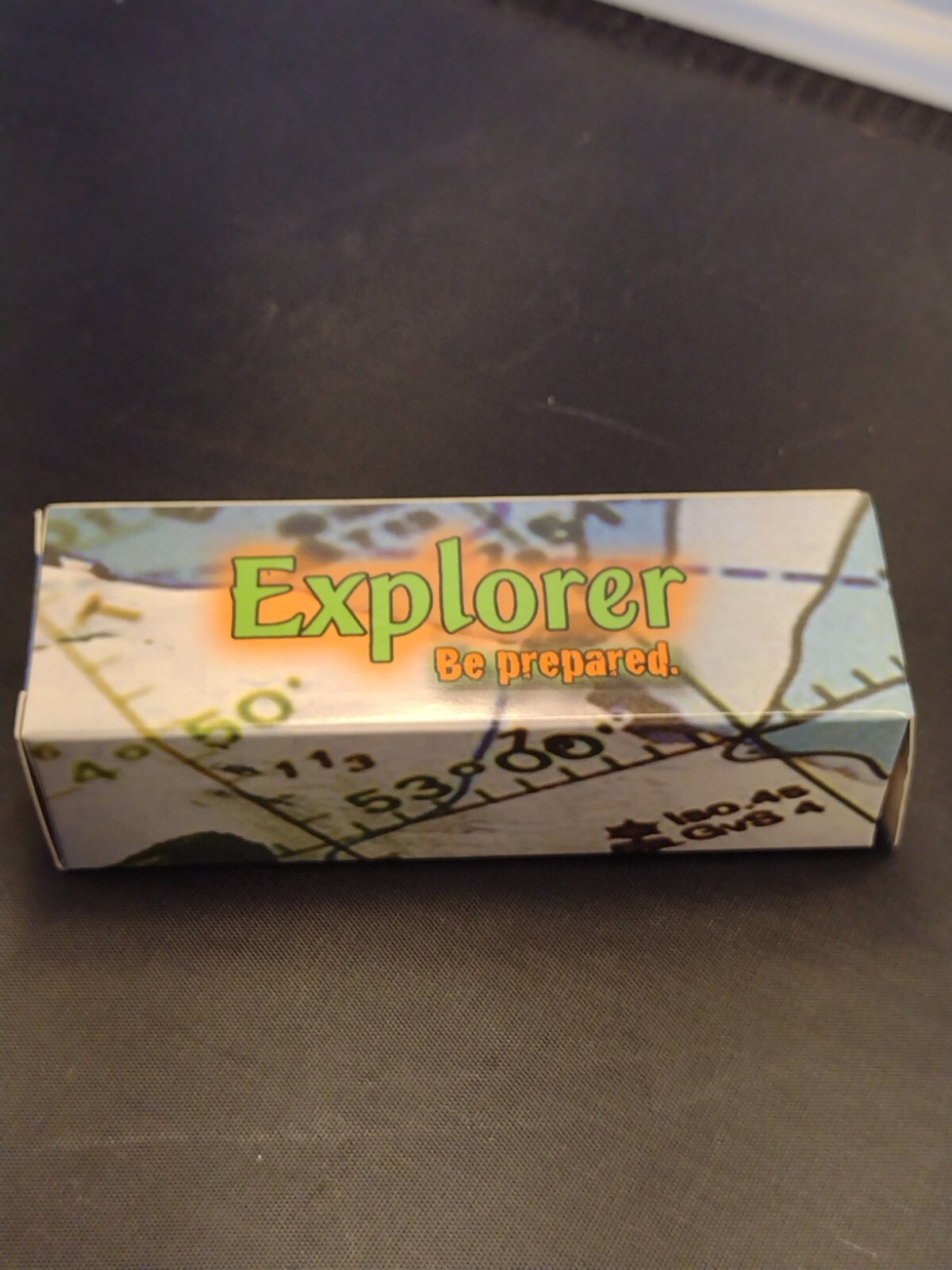 Orange Survival Whistle Compass Water Proof Matches Holder Mirror Strike Strip