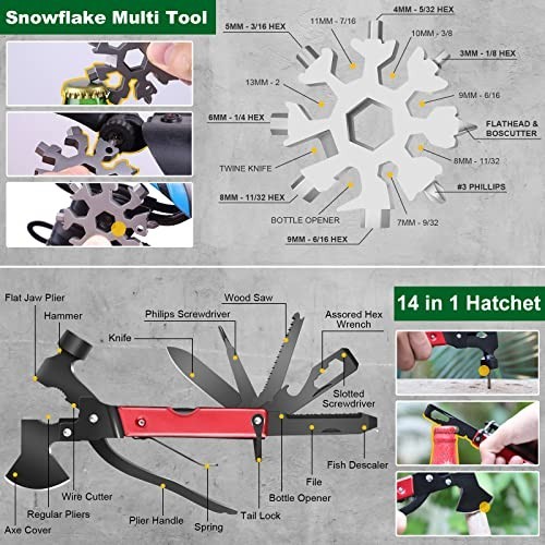 Survival Kit 27 in 1 Camping Gear Emergency Tools Portable Waterproof Box for