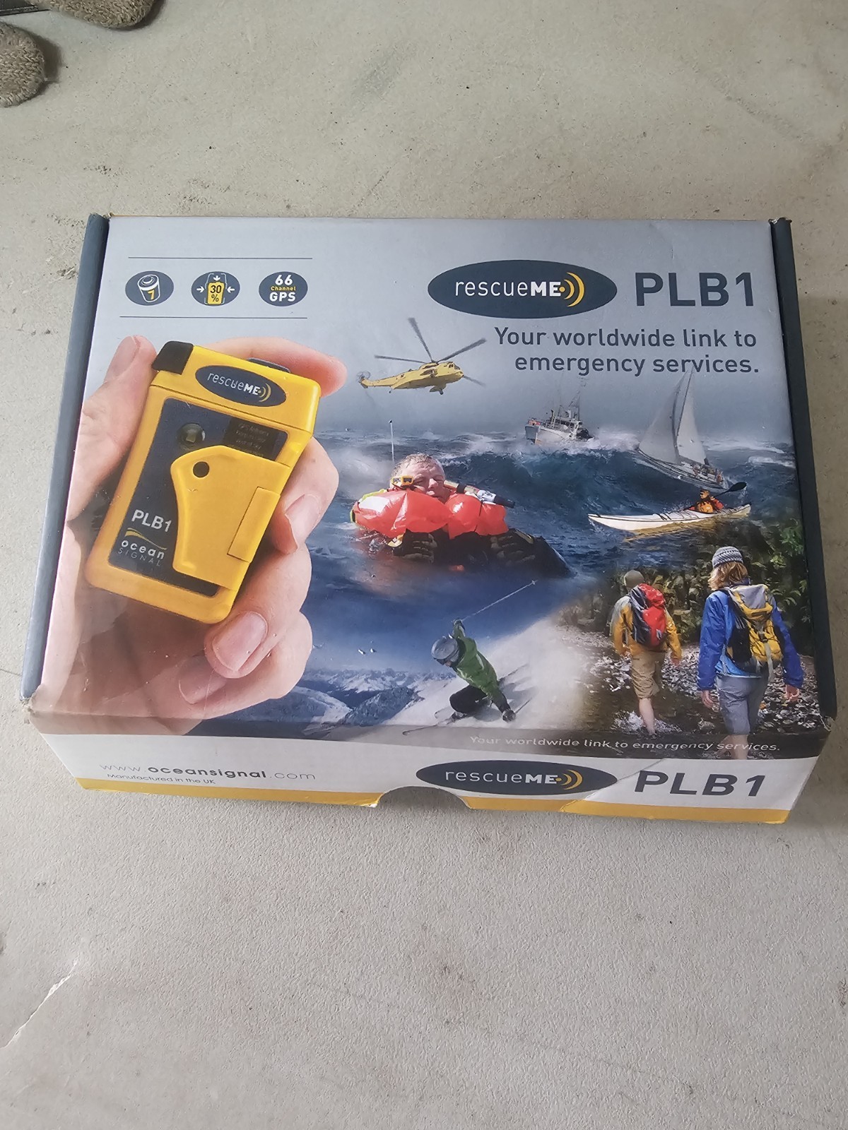 Ocean Signal Rescue Me RescueME PLB1 Personal Locator Beacon Outdoors