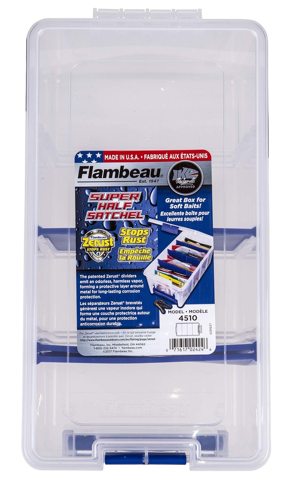Flambeau Outdoors 4510 Clear Fishing Organizer – Super 15x8x6.25-Inch,