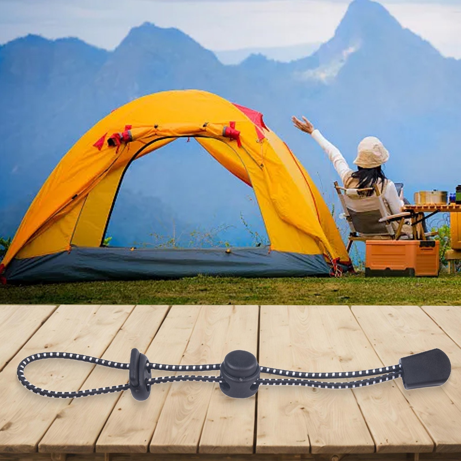 Convenient Hiking Pole Fixing Tie Cord Rope Suitable for Various Sports