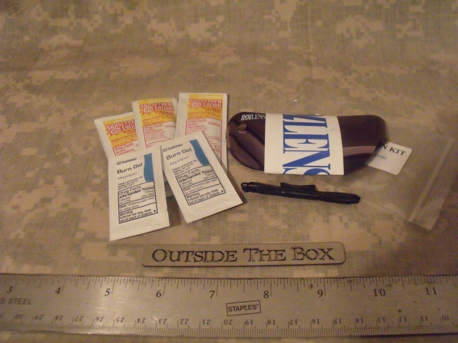Emergency/Survival: Sun Protection Kit – Sunglasses, Sunscreen, Burn Gel EDC UV