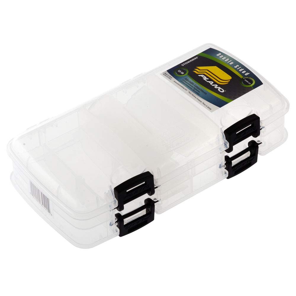 Plano 3450-23 Double-Sided Tackle Box, One Size (Pack of 1), Transparent