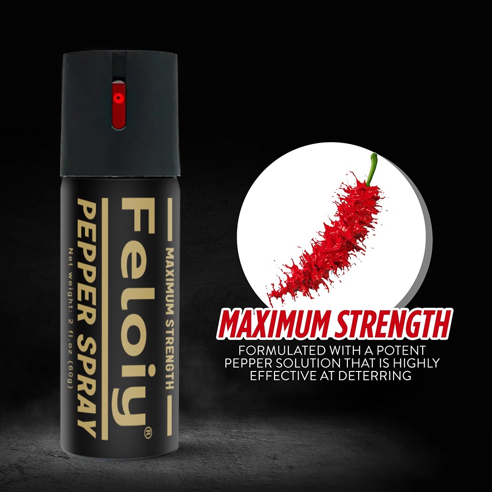 3 PACK Pepper Spray 1/2oz Self Defense Safety Lock Security Keychain