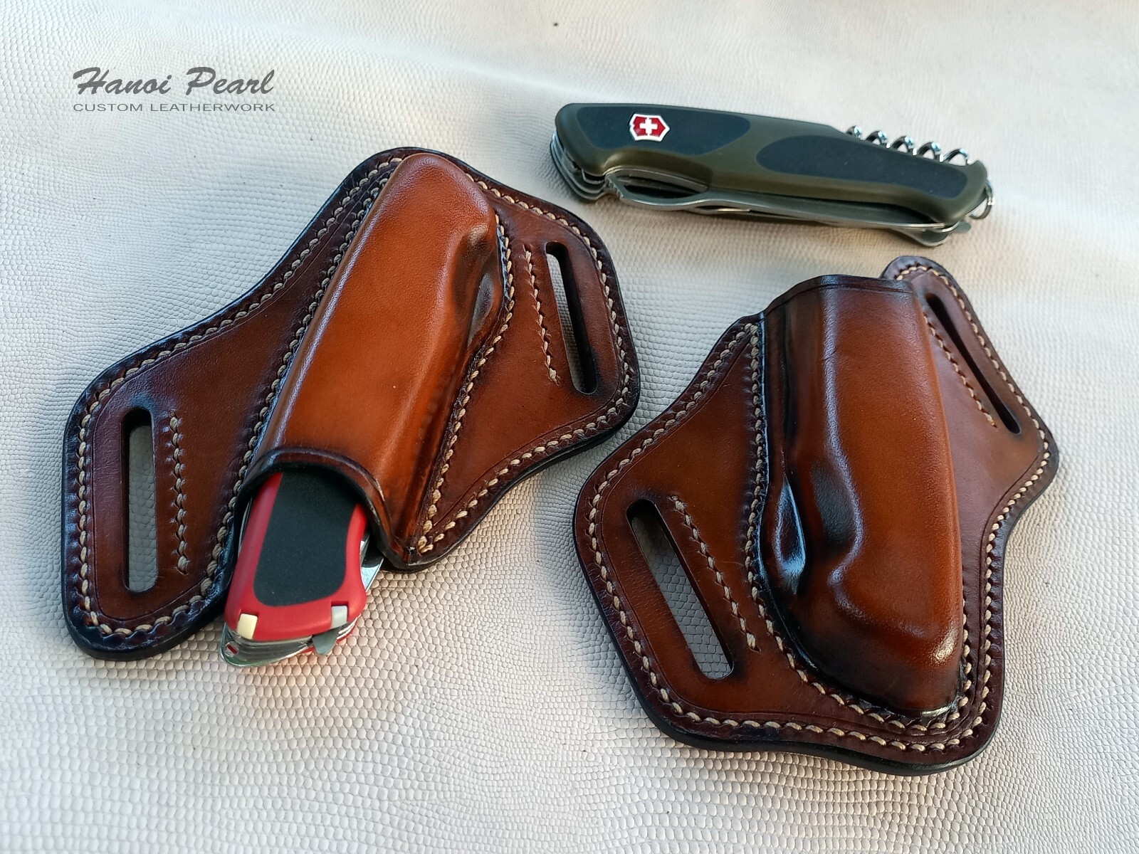 Custom Leather Sheath for Victorinox / Wenger RangerGrip 78, 79, 178, 179