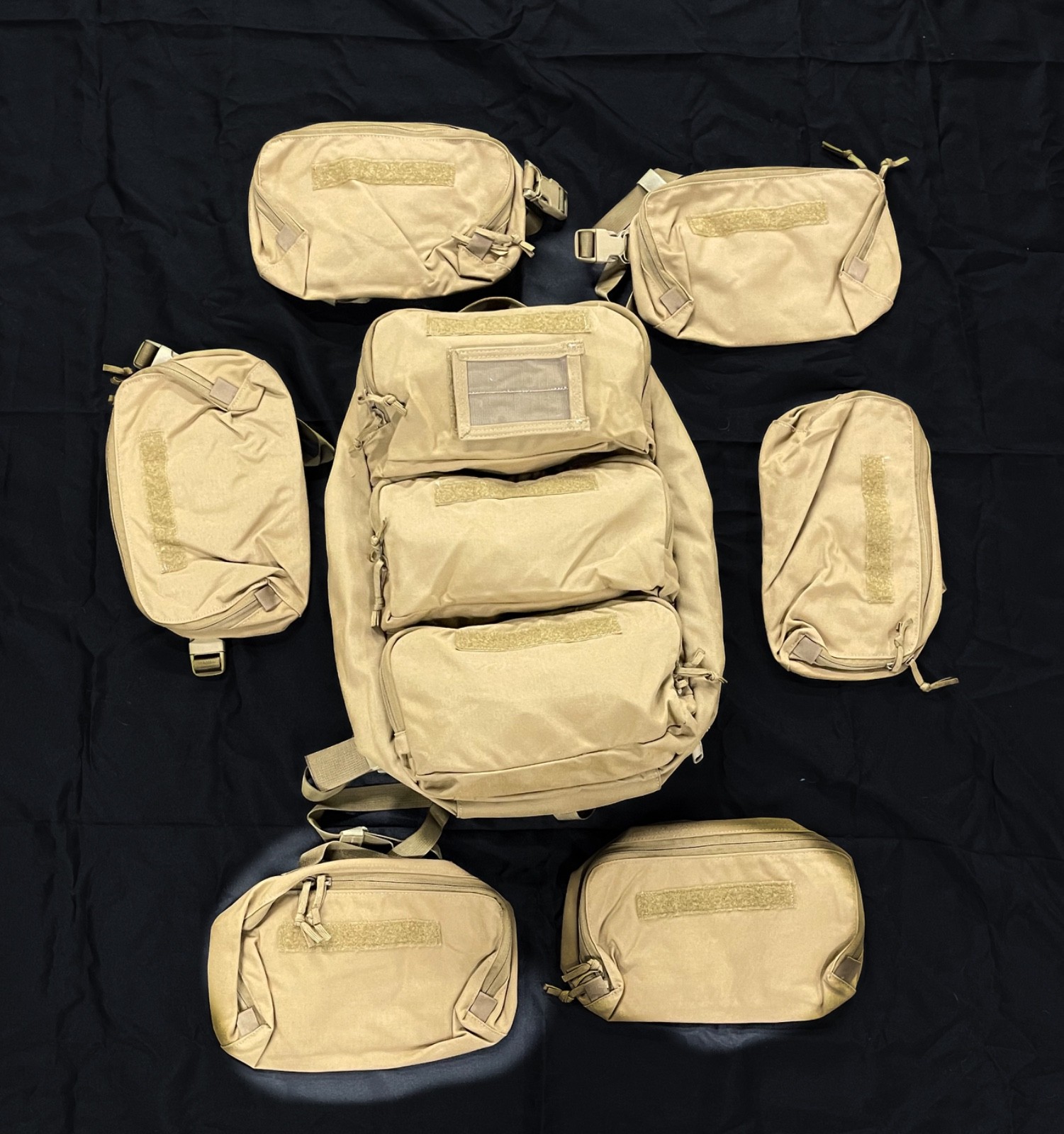 London Bridge Trading LBT-2895C AFE Survival Bag Coyote Pack Backpack w/ 6 Packs