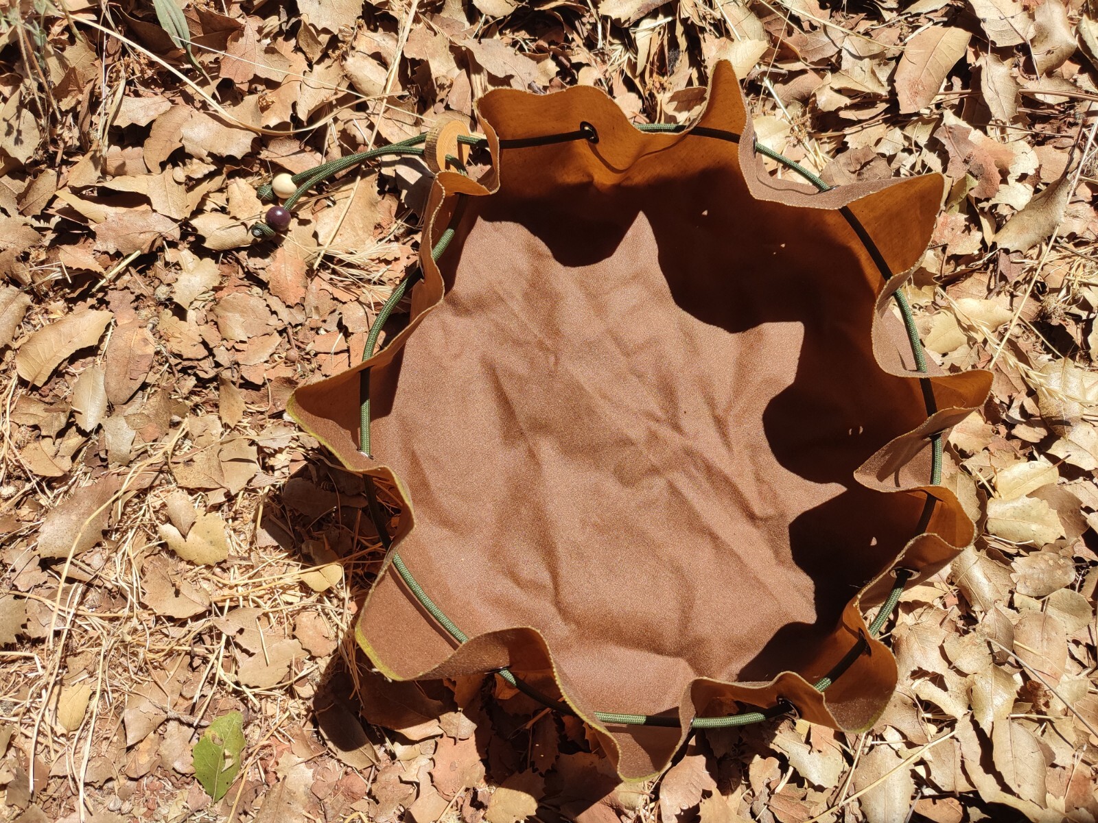 Bushcraft Tinder Fire kit Pouch Waxed Cotton Canvas Pouch Bag