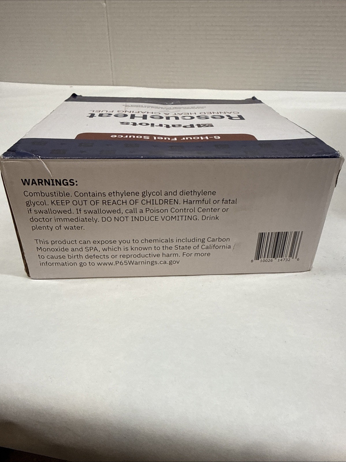 4Patriots RescueHeat 6-Hour Canned Heat & Chafing Fuel Survival Emergency Kit