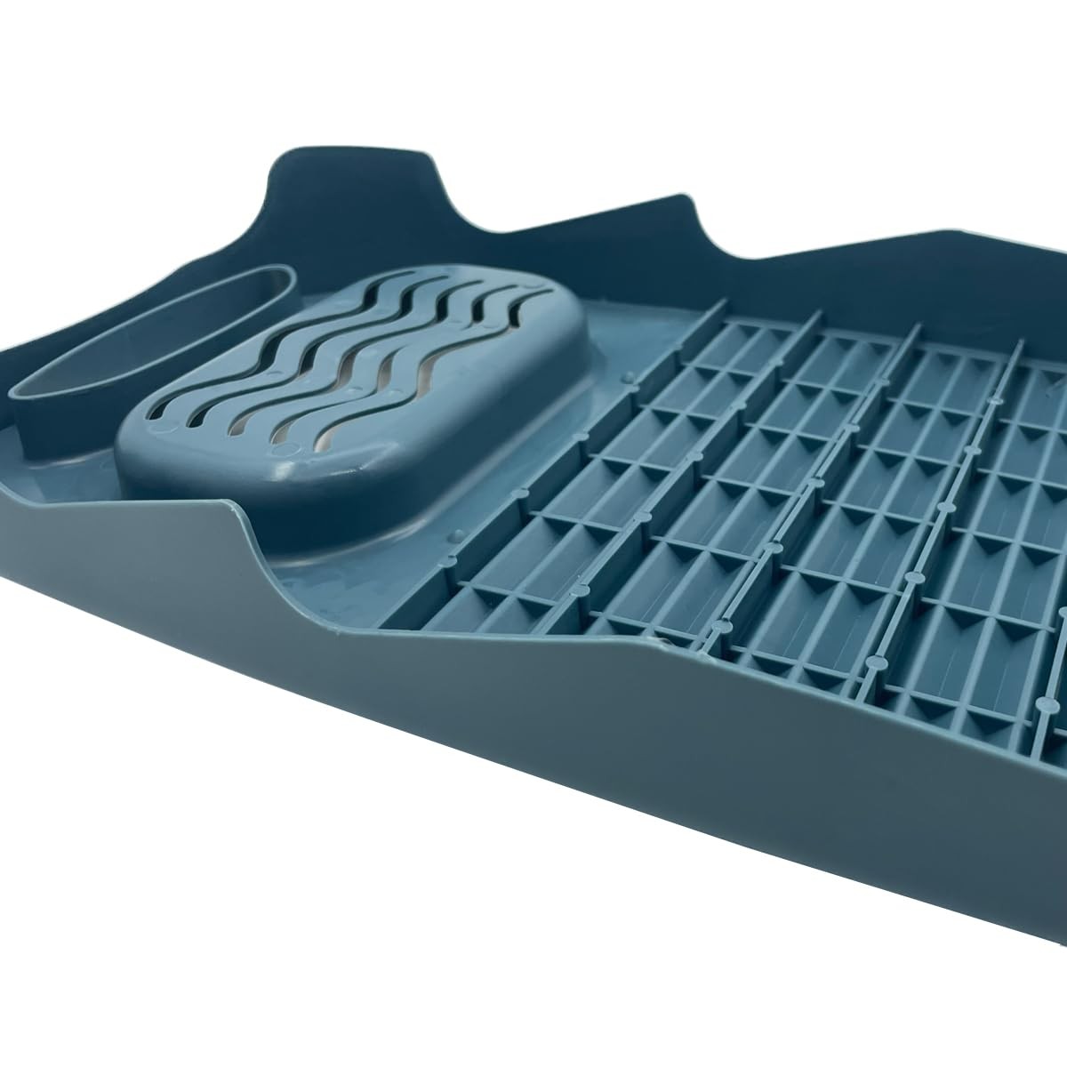 Wash Board, Washboard for Hand Washing Clothes, 8*1*17.7in, A-Navy blue