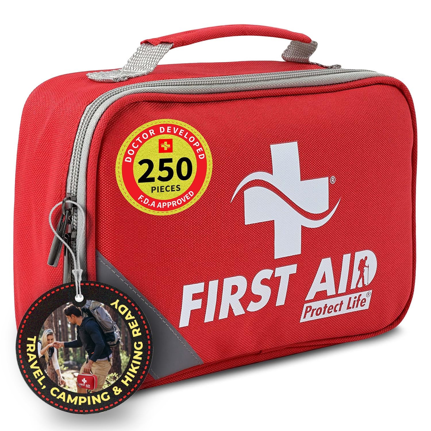 First Aid Kit for Home & Business, 250 Pcs – Emergency Medical Kit for Campin…
