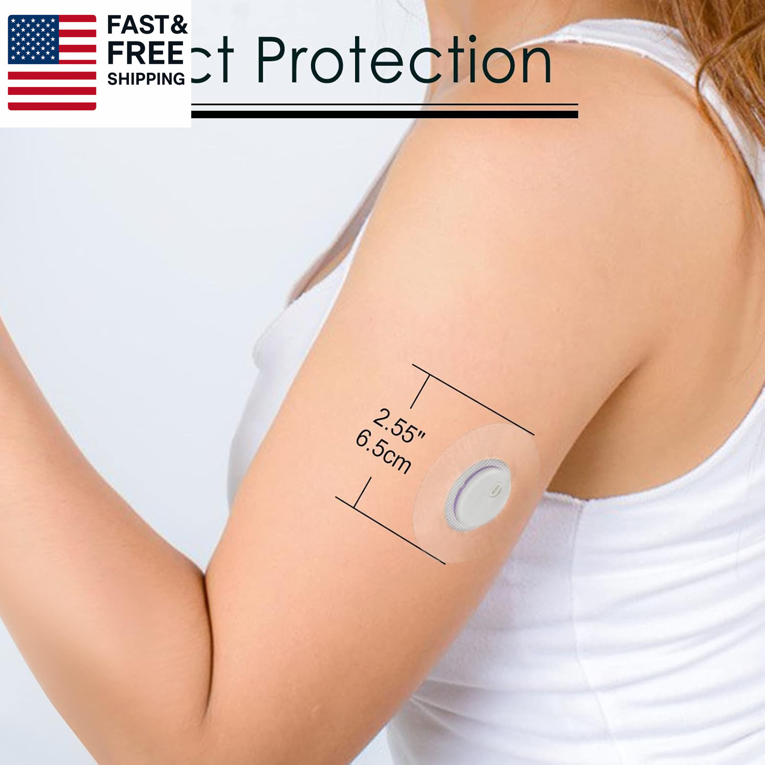 45Pack Libre 3 Sensor Covers Waterproof Freestyle Adhesive Patches Hypoallergen