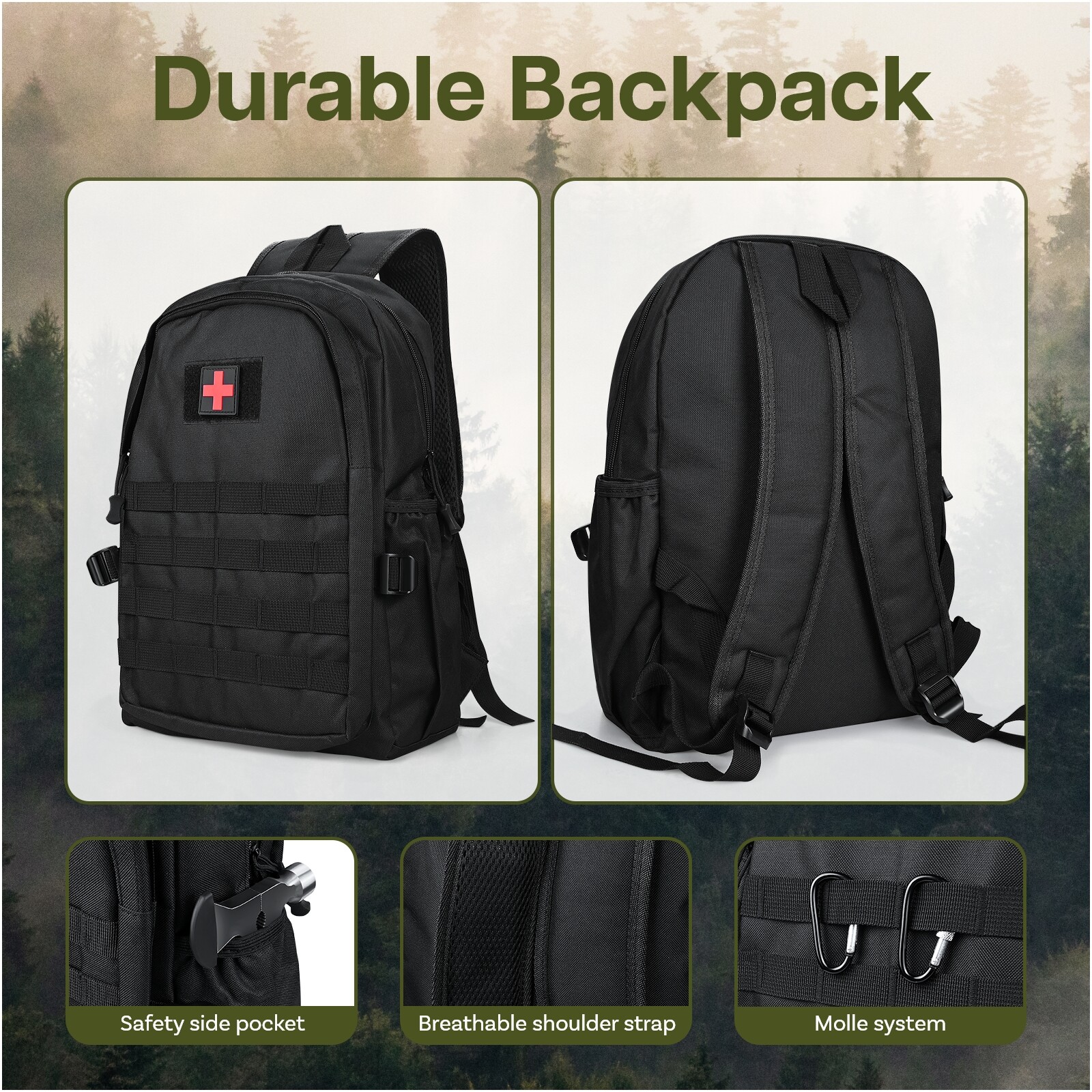 Survival Kit All-in-1 – Emergency Kit with First Aid Kit for Camping, Adventure