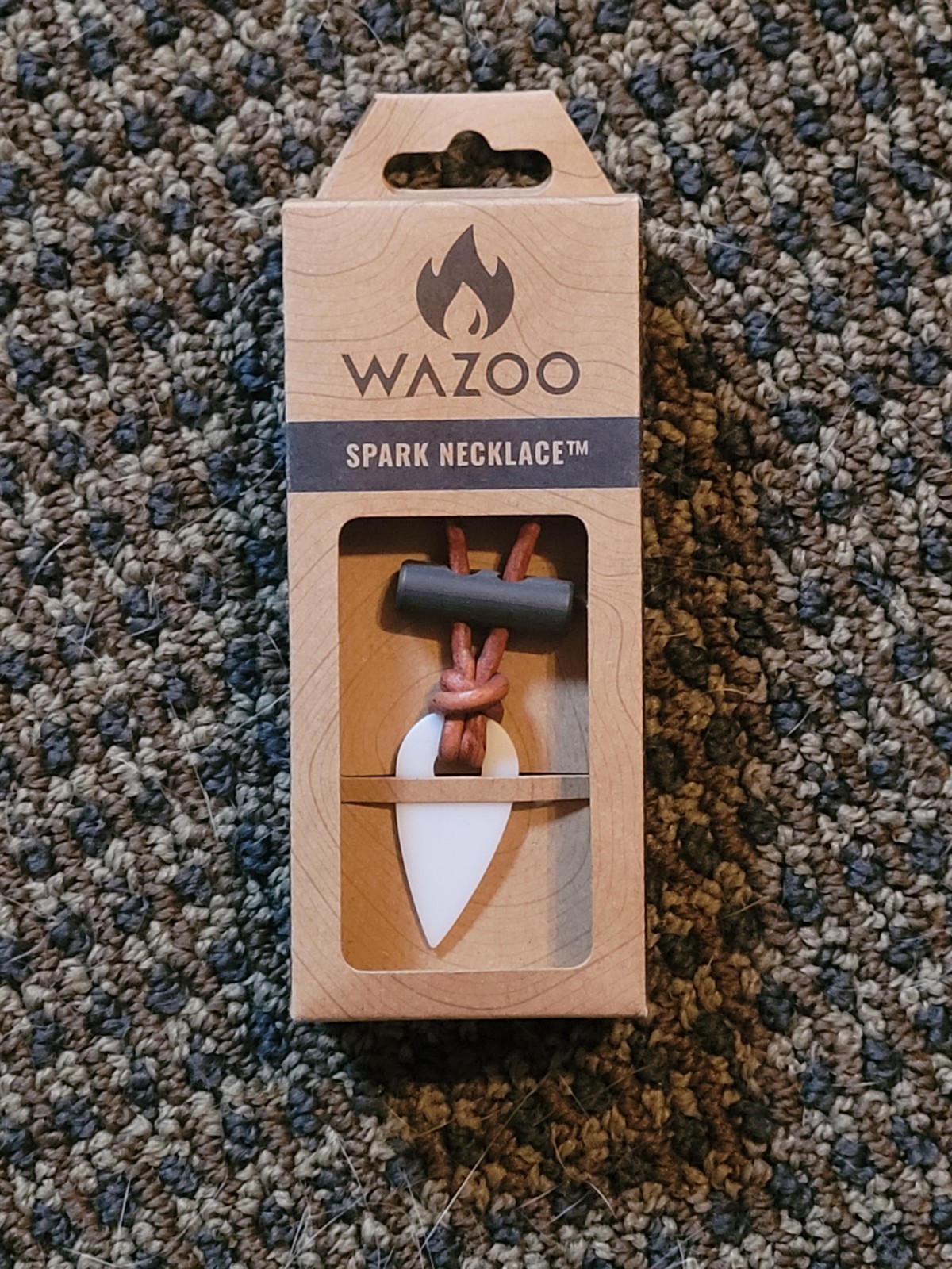 Wazoo Spark Necklace (White Ceramic) Fire Starting Capability Wearable Form
