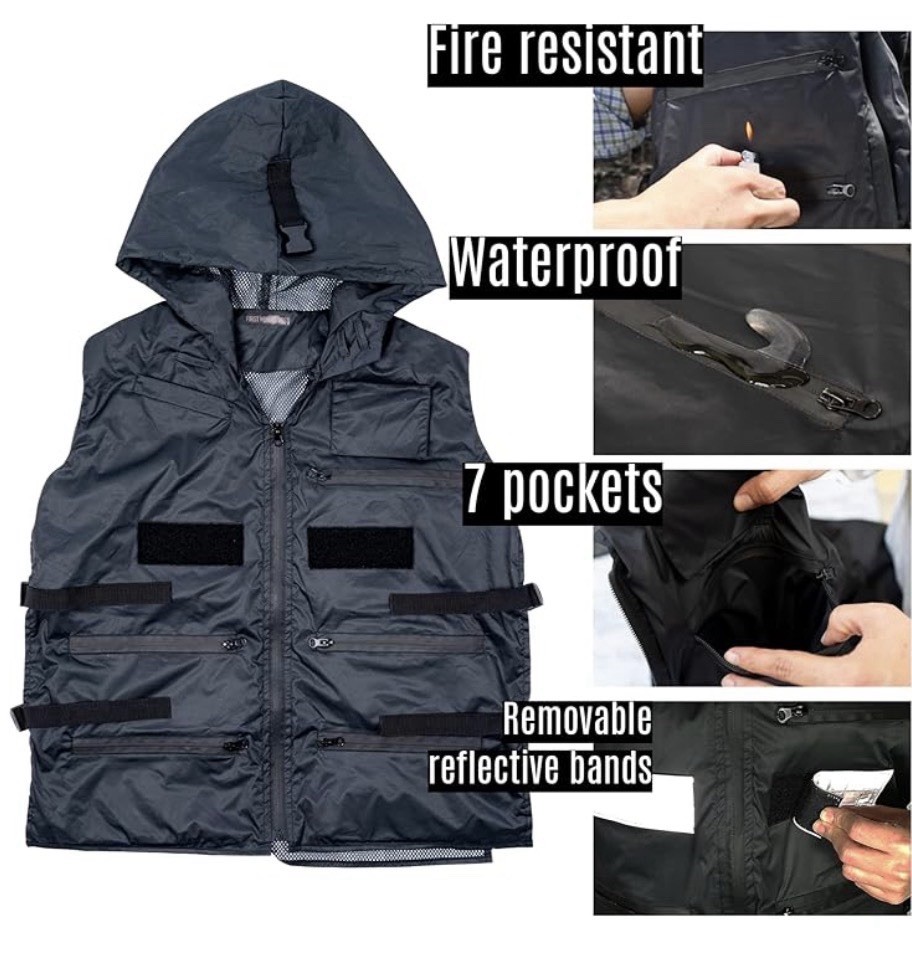 First Minute Vest Survival Camping ,earthquake,hurricane First Aid Kit