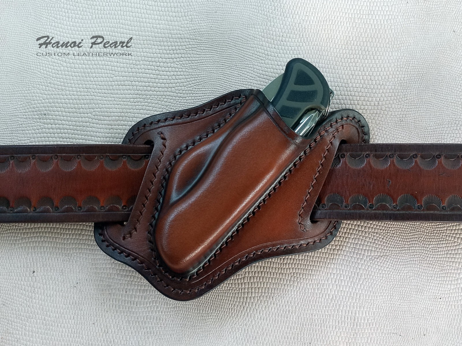 Custom Leather Sheath for Victorinox Soldier 08 or similar 111mm versions