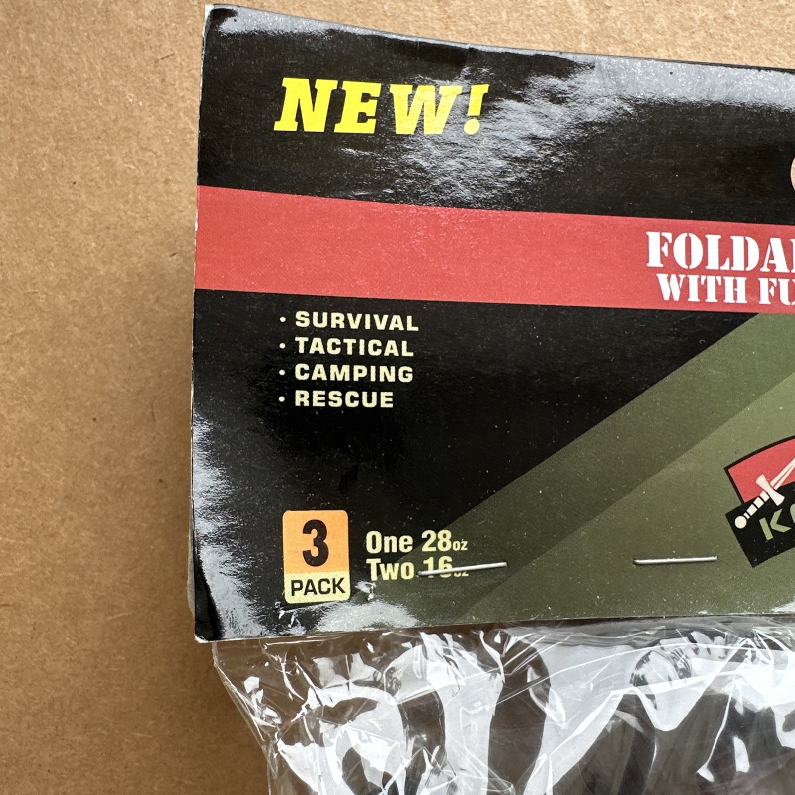 M48 Kommando Disposable Flask Set 3-Pack With Funnel – New