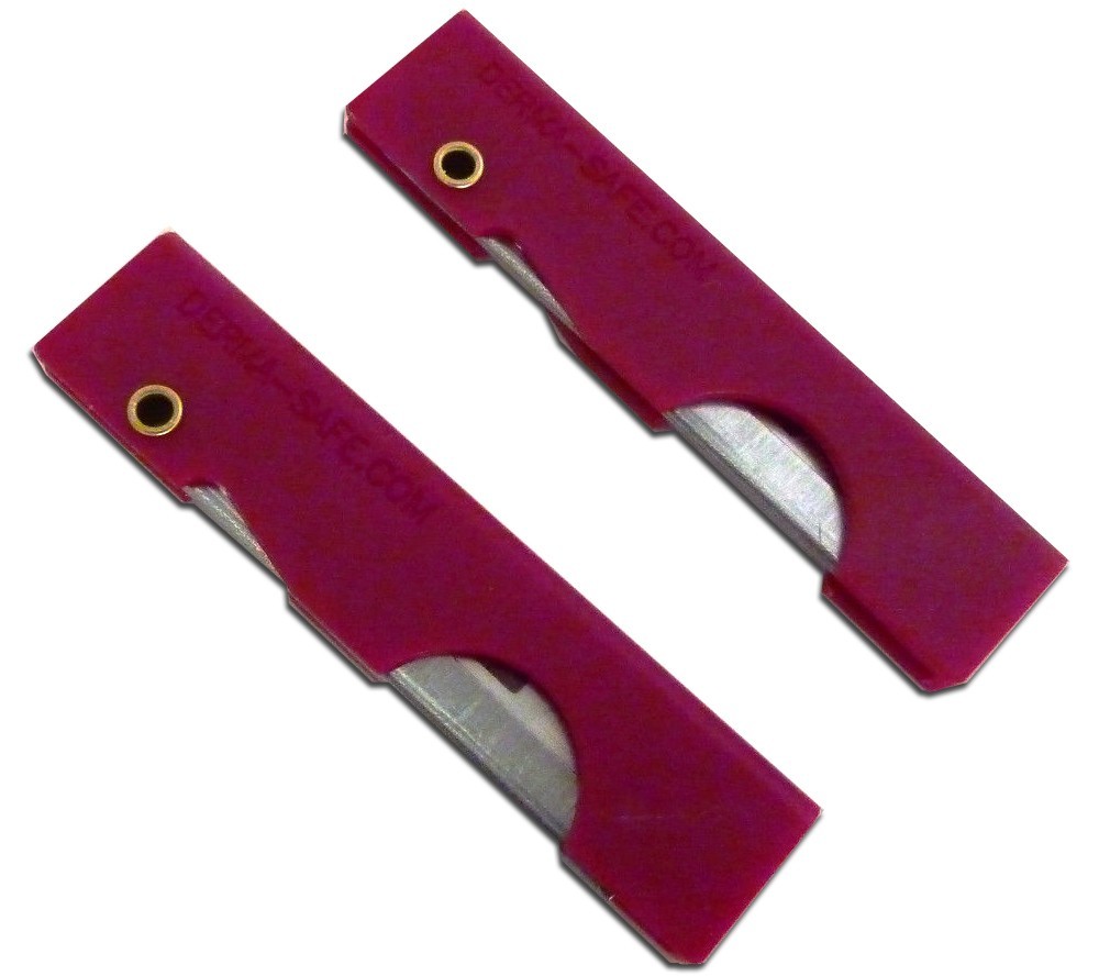Derma Safe Folding Razor Knife 10 pack Red for SERE Survival Tool Kit Blade