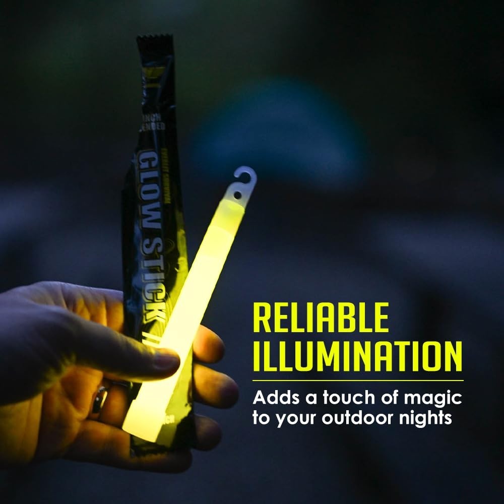 12PCS 6in Glow Sticks Emergency Light 12Hr Camping Survival Safety Green Set New