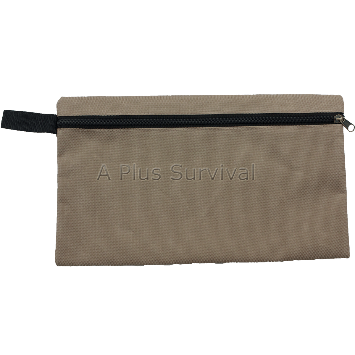 Extra Large Multi Purpose Brown Zipper Bag with Clip – First Aid Survival Kits