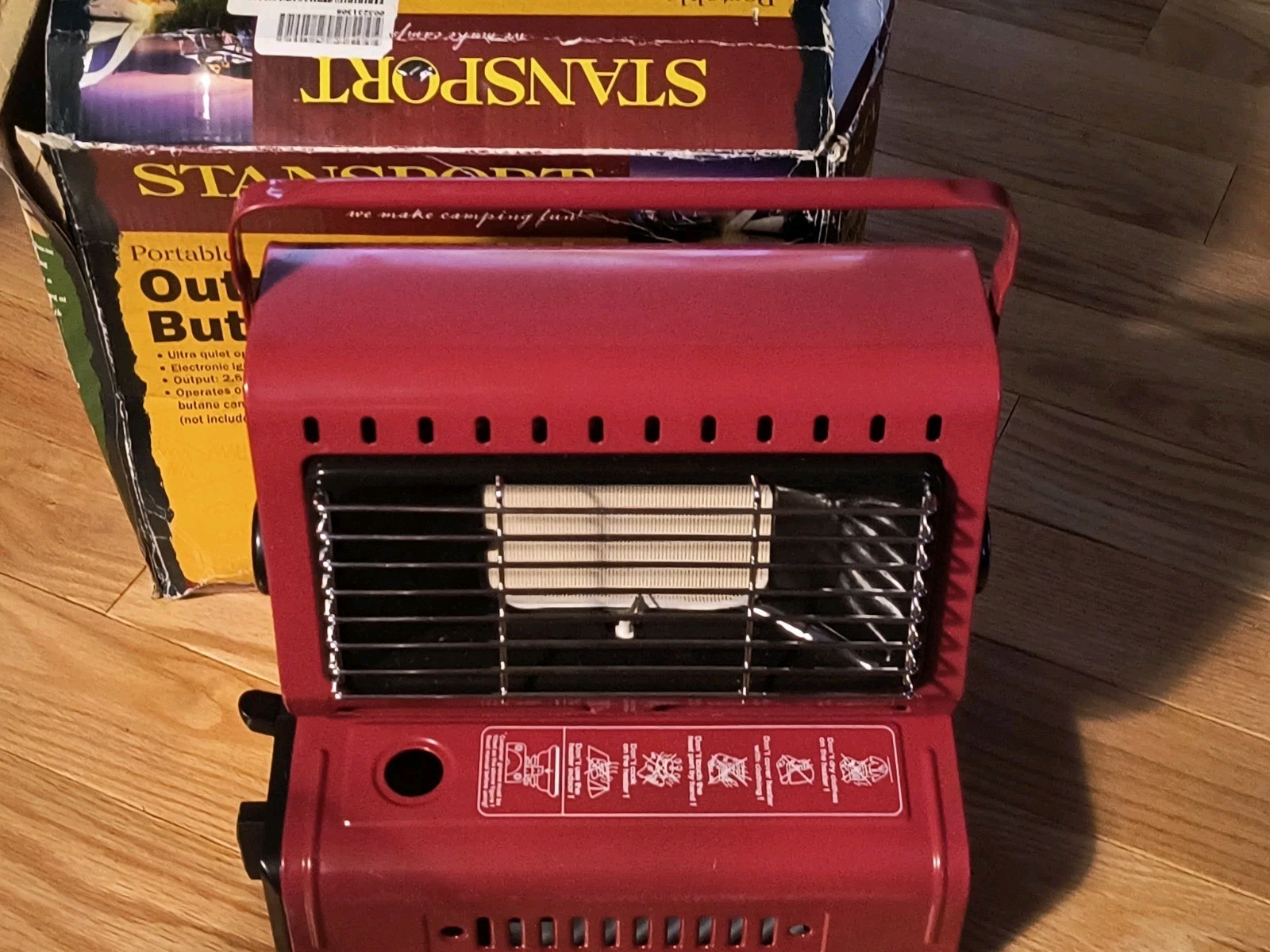Out Door Portable Butane Heater 2,500-6,000 BTU Heat Source Survival Tools NOS
