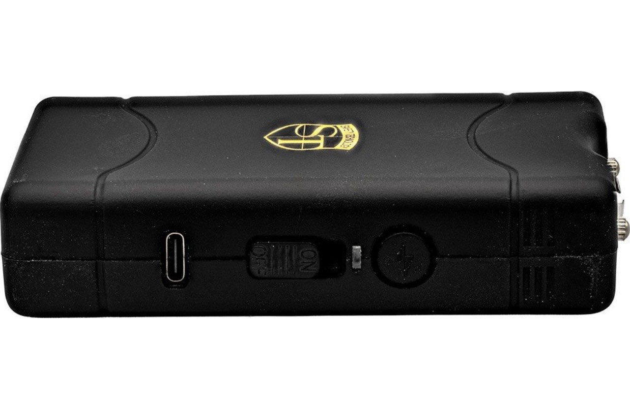 MAGNAVOLT Rechargeable Stun Gun POLICE Self Defense Protect 80 Million Volt BLK